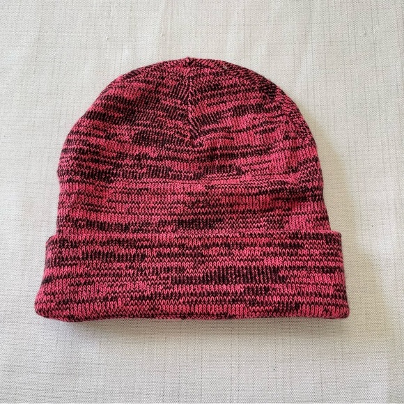 Victoria’s Secret Pink Beanie Winter Hat Spacedye Pink/Black One Size Fits All - Picture 4 of 5